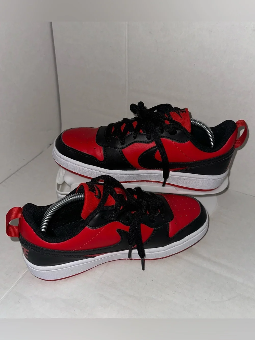 Nike Youth Court Borough Low Recraft GS Shoes Red Black  DV5456-600 Size 4Y